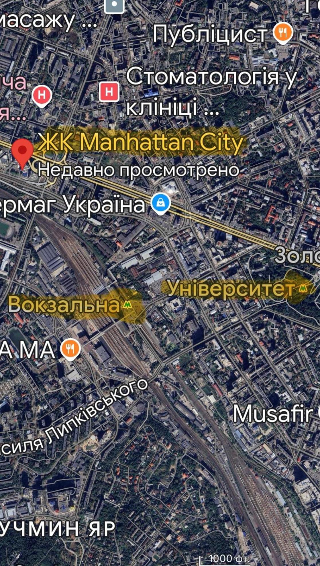 New Lesi Ukrainky Blvd And Olimpiyska And Kreshchatyk And Manhattan With Parking * Kijów
